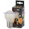 Лампа светодиодная Эра F-LED P45-7W-827-E27 frost (филамент, шар мат., 7Вт, тепл, E27)