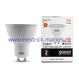 Gauss Лампа Elementary MR16 7W 530lm 3000К GU10 LED