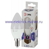 Лампа светодиодная Эра LED B35-7W-860-E14 (диод, свеча, 7Вт, хол, E14)