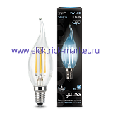 Gauss Лампа LED Filament Candle tailed E14 7W 4100К 1/10/50