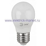 Лампа светодиодная Эра LED P45-7W-860-E27 (диод, шар, 7Вт, хол, E27)