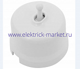 BIRONI Лизетта Пластик Белый Выключатель перекрестный 1-кл (тумблерный) B1-233-21