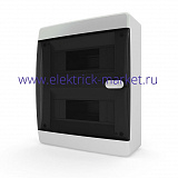 Tekfor Бокс накладной CNK 40-18-1 18мод прозрачная черная дверца IP41