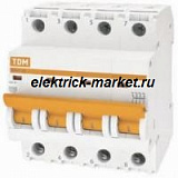TDM Автоматический выключатель ВА47-29 4Р 6А 4,5кА х-ка С