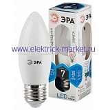 Лампа светодиодная Эра LED B35-7W-840-E27 (диод, свеча, 7Вт, нейтр, E27)