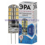 Лампы СВЕТОДИОДНЫЕ СТАНДАРТ LED JC-1,5W-12V-840-G4  ЭРА (диод, капсула, 1,5Вт, нейтр, G4)