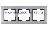 Werkel Metallic Рамка на 3 поста WL02-Frame-03 Глянцевый никель