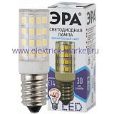 Лампы СВЕТОДИОДНЫЕ СТАНДАРТ LED T25-5W-CORN-840-E14  ЭРА (диод, капсула, 5Вт, нейтр, E14)