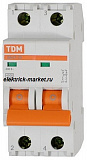 TDM Автоматический выключатель ВА47-29 2Р 1А 4,5кА х-ка С
