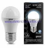Gauss Лампа LED Globe E27 6.5W 4100K