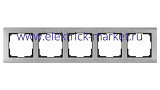 Werkel Metallic Рамка на 5 постов WL02-Frame-05 Глянцевый никель