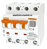 TDM Автоматический Выключатель Дифференциального тока АВДТ 63 4P C40 30мА