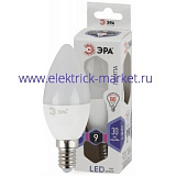 Лампа светодиодная Эра LED B35-9W-860-E14 (диод, свеча, 9Вт, хол, E14)