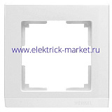 Werkel Stark Рамка на 1 пост WL04-Frame-01-white Белый