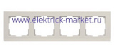 Werkel Stark Рамка на 4 поста WL04-Frame-04-ivory Слоновая кость