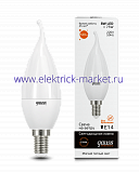 Gauss Лампа LED Elementary Candle Tailed 8W E14 3000K 1/10/50