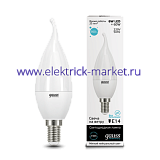 Gauss Лампа LED Elementary Candle Tailed 6W E14 4100K 1/10/50