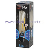 Лампа светодиодная Эра F-LED B35-5W-840-E14 (филамент, свеча, 5Вт, нейтр, E14)