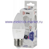 Лампа светодиодная Эра LED B35-7W-860-E27 (диод, свеча, 7Вт, хол, E27)