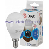 Лампа светодиодная Эра LED P45-11W-840-E14 (диод, шар, 11Вт, нейтр, E14)
