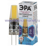 Лампы СВЕТОДИОДНЫЕ СТАНДАРТ LED JC-1,5W-12V-COB-840-G4  ЭРА (диод, капсула, 1,5Вт, нейтр, G4)