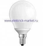 Osram Лампа люминесцентная DULUXSTAR Mini Globe 5W/827 E14 240lm 10000h d57x105 шар