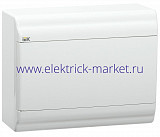 IEK PRIME Корпус пластиковый навесной ЩРН-П-9 белый/белая дверь IP41
