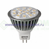 Gauss Лампа LED MR16 GU5.3 4W 220V 2700К