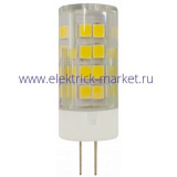 Лампы СВЕТОДИОДНЫЕ СТАНДАРТ LED JC-3,5W-220V-CER-827-G4  ЭРА (диод, капсула, 3,5Вт, тепл, G4)