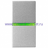 ABB NIE Zenit Серебро Выключатель 1-клавишный с индикацией  1 мод