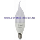 Лампа светодиодная Эра LED BXS-9W-827-E14 (диод, свеча на ветру, 9Вт, тепл, E14)