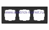 Werkel Stark Рамка на 3 поста WL04-Frame-03-black Черный