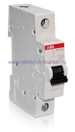 ABB SH201L Автоматический выключатель 1P 25А (C) 6kA