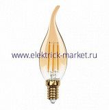 Лампа с/д LEEK LE SVD LEDF  9W 4K E14 (Amber) (100)