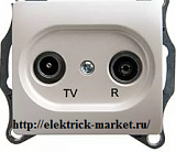 Schneider Electric Glossa Розетка TV-R оконечная 1DB механизм Перламутр GSL000694