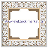 Werkel Antik Рамка на 1 пост WL07-Frame-01 Белое золото