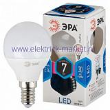 Лампа светодиодная Эра LED P45-7W-840-E14 (диод, шар, 7Вт, нейтр, E14)