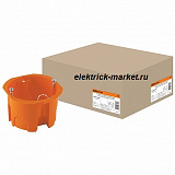 TDM Установочная коробка СП D65х45мм, саморезы, Оранжевая IP20