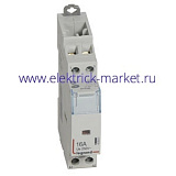 Legrand CX3 Контактор 2П 230V 1НО+1НЗ 16А 1 модуль