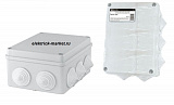 TDM Распаячная коробка ОП 150х110х70мм, крышка, IP55, 10 гермовводов, инд. штрихкод