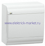 IEK PRIME Корпус пластиковый навесной ЩРН-П-6 белый/белая дверь IP41