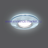Gauss Светильник Backlight Gu5.3 LED 4100K 1/40 круг, гран. кристалл/хром BL057