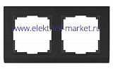 Werkel Stark Рамка на 2 поста WL04-Frame-02-black Черный