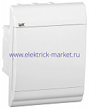 IEK PRIME Корпус пластиковый встраиваемый ЩРВ-П-4 белый/белая дверь IP41