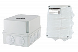 TDM Распаячная коробка ОП 190х140х120мм, крышка, IP55, 10 гермовводов, инд. штрихкод