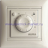 AURA LTC 030 IVORY - простой кремовый терморегулятор для теплого пола