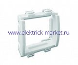 DKC In-Liner Front Каркас под розетку 45x45 мм , 2 мод., белый, RAL 9016