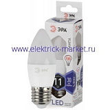 Лампа светодиодная Эра LED B35-11W-860-E27 (диод, свеча, 11Вт, хол, E27)