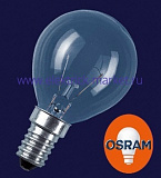 Osram Лампа накаливания шар прозрачный Classic P CL 40W 230V E14 d=45 l=80