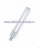 Osram Лампа люминесцентная (Холодный белый) DULUX S 11W/21-840 G23 